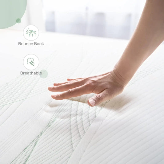 Queen Size Mattress 10 Inch Gel Memory Foam Mattress for Good Sleep Pressure Relieving Matrress in a Box Medium Plush
