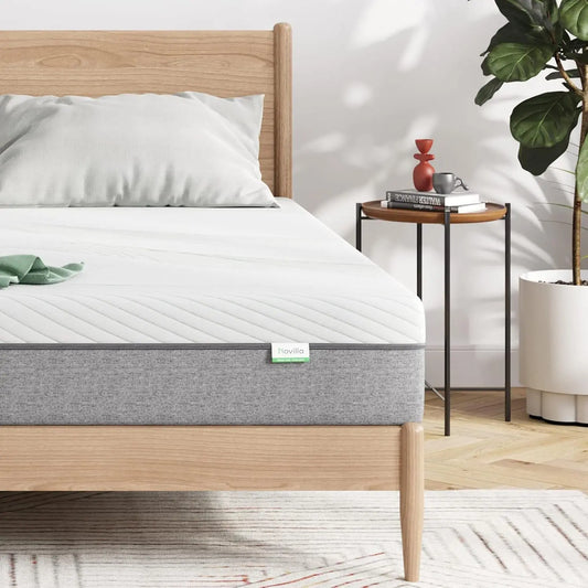 Queen Size Mattress 10 Inch Gel Memory Foam Mattress for Good Sleep Pressure Relieving Matrress in a Box Medium Plush